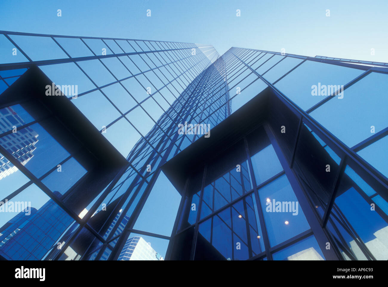 glasüberdachte hohes Gebäude in Tampa Florida USA Stockfoto