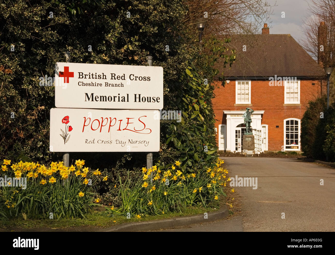 Cheshires Rotkreuz Hauptsitz in Frühling, Knutsford, Cheshire, England, Vereinigtes Königreich Stockfoto