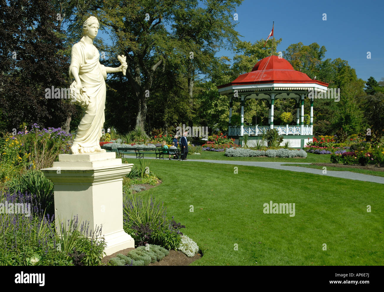 Die öffentlichen Gärten in Halifax, Nova Scotia Stockfoto