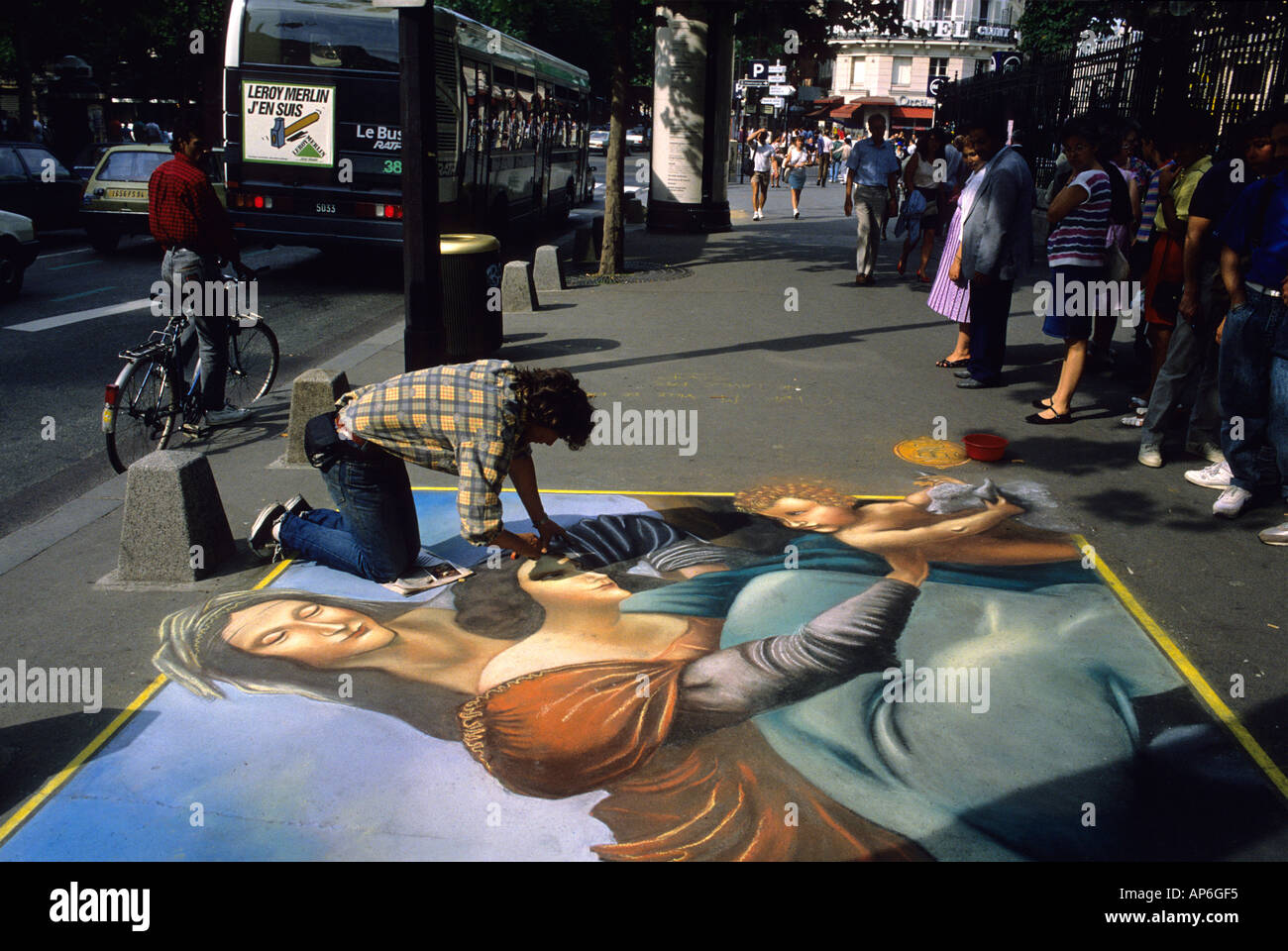 Ein Bürgersteig Künstler in Paris Frankreich Stockfoto