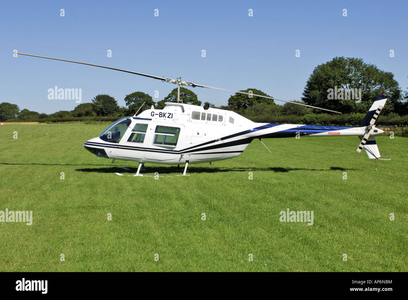G BKZI 206B Bell JetRanger II Hubschrauber Stockfoto