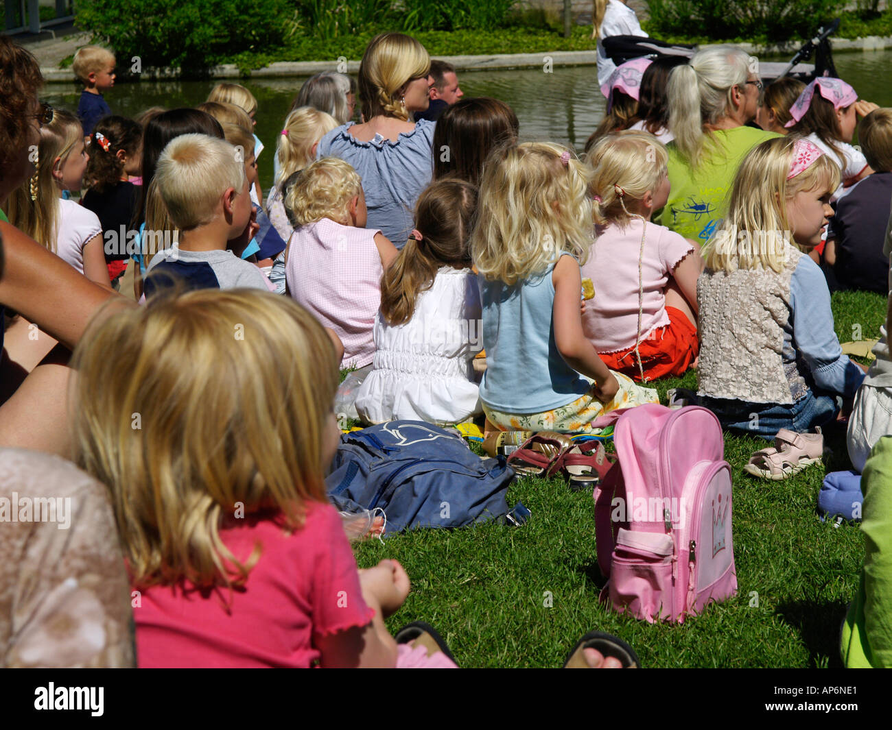 Hans-Christian-Andersen-Center, Geschichte Stunde Stockfoto