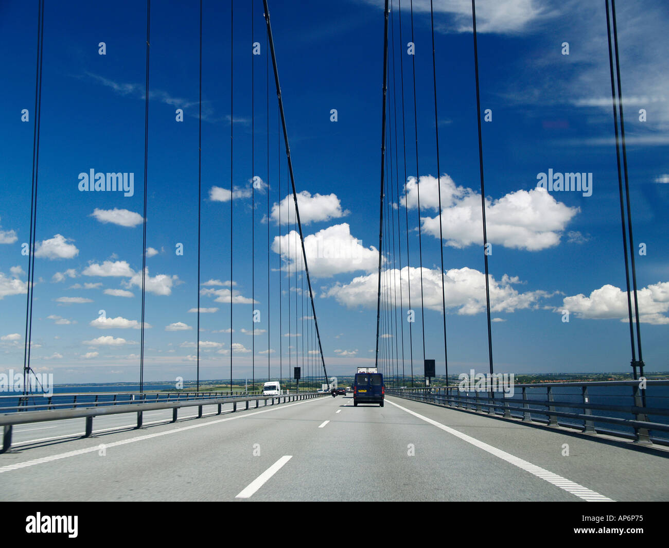 Brücke über den großen Belt, Gürtel zu speichern Stockfoto