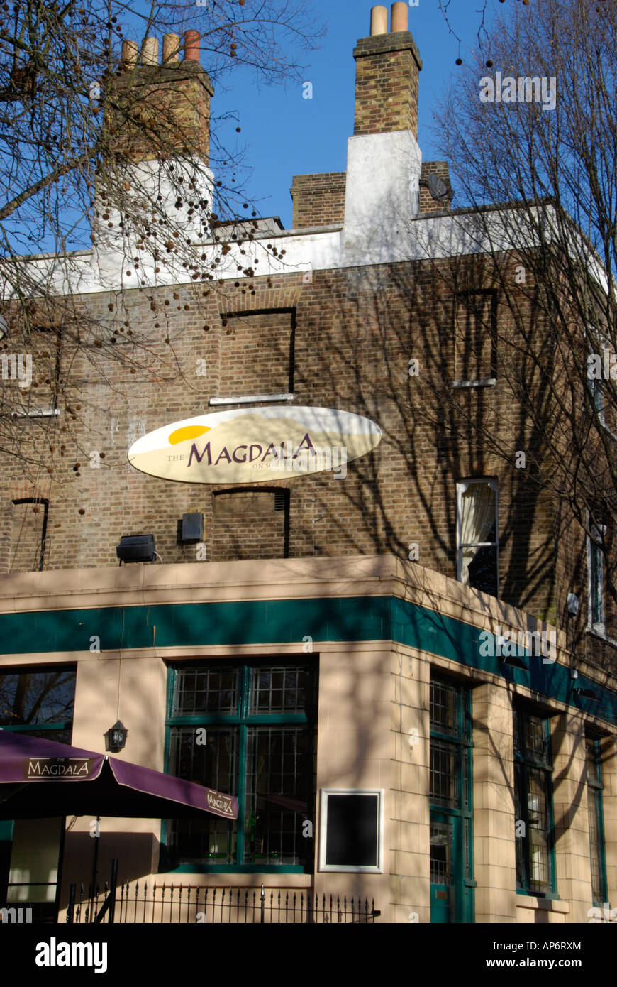 Die Magdala Pub Bar in Hampstead London Pub war der Ort, wo Ruth Ellis ihre entfremdeten Liebhaber David Blakely ermordet Stockfoto