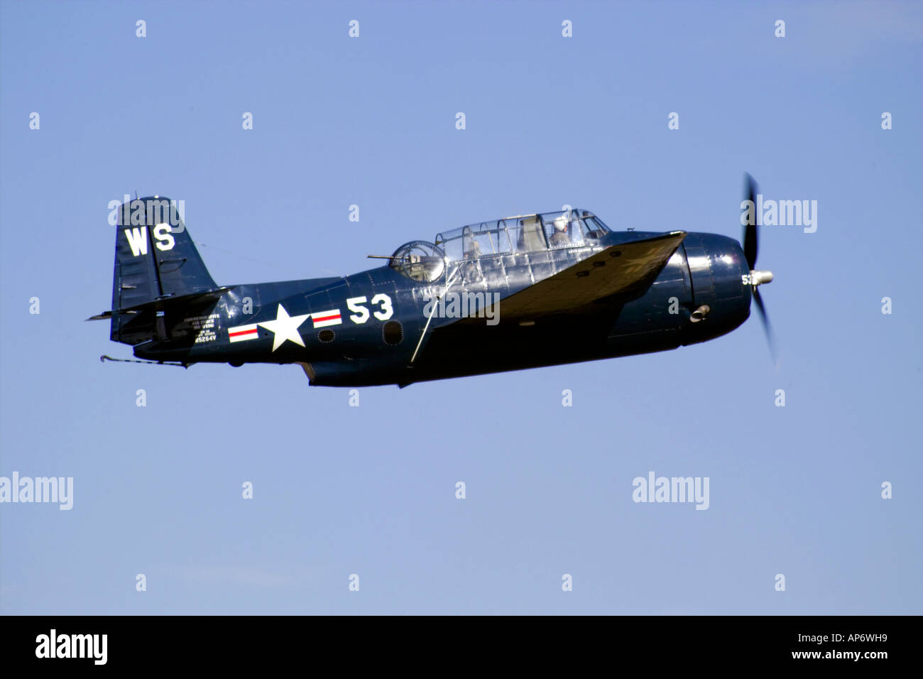 TBM Avenger im Flug Stockfoto