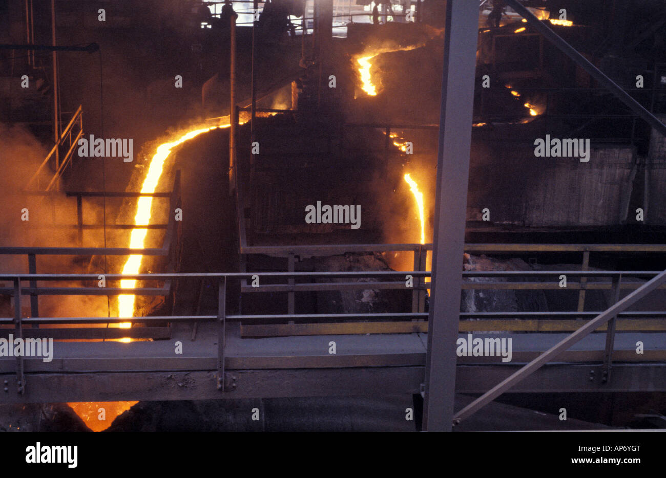 Metallurgie von Eisen und Stahl Brasilien Stockfoto