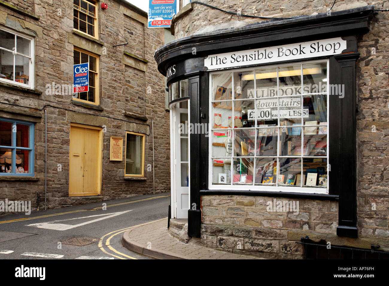 Hay on Wye Stadtzentrum Stockfoto