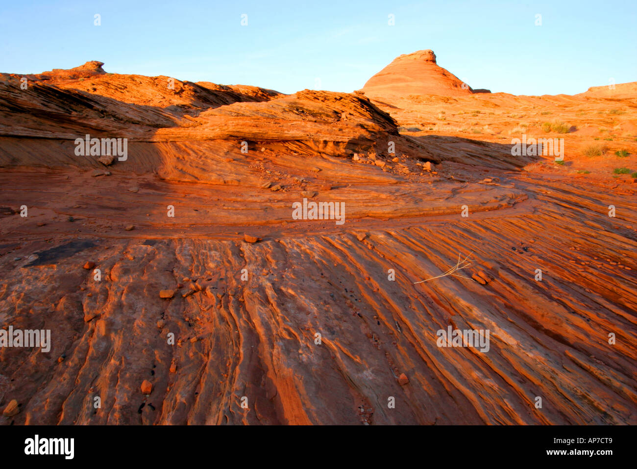 Sonnenuntergang in der Nähe von Page, arizona Stockfoto