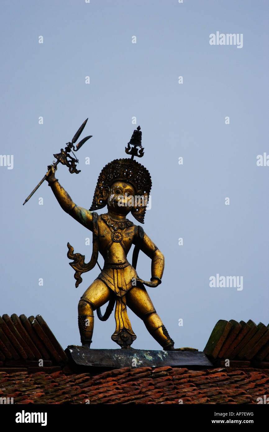 Statue von Hanuman Bhagawan, Gott der Schlacht, Krieg und Loyalität Stockfoto