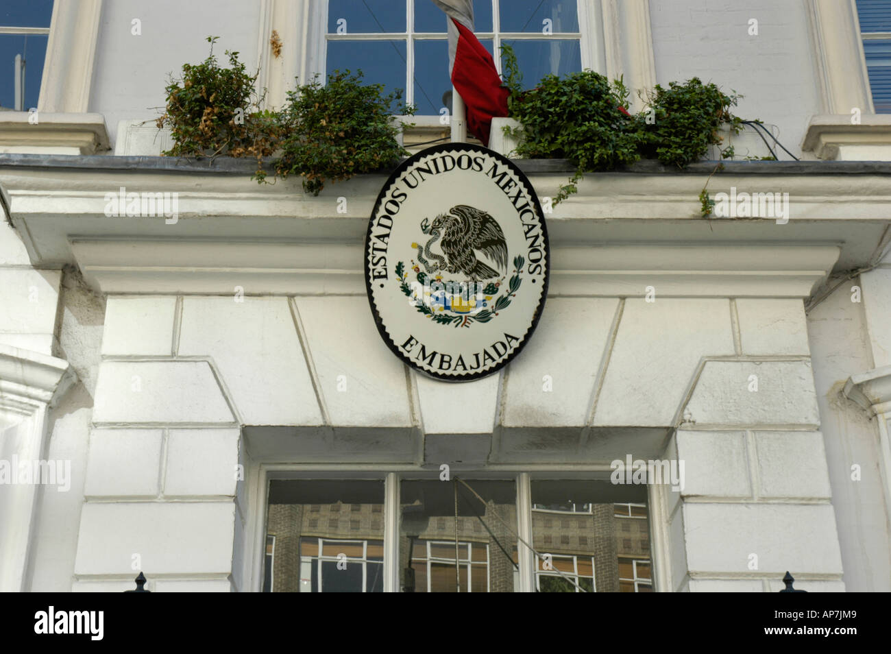 Mexikanische Botschaft von St. George Street Mayfair London UK Stockfoto