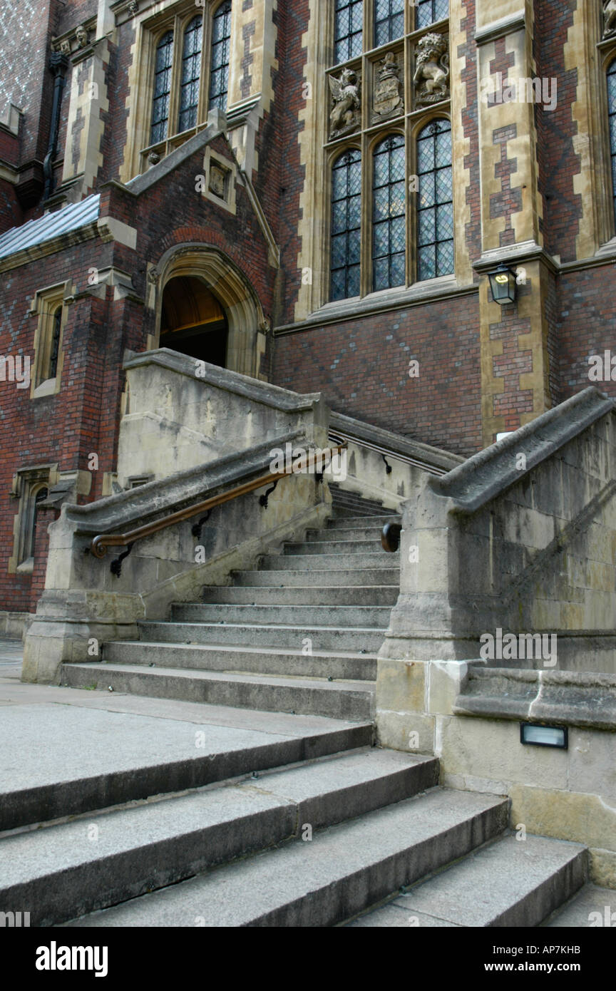 Treppe zum großen Saal und Bibliothek Lincoln Inn Holborn London England Stockfoto