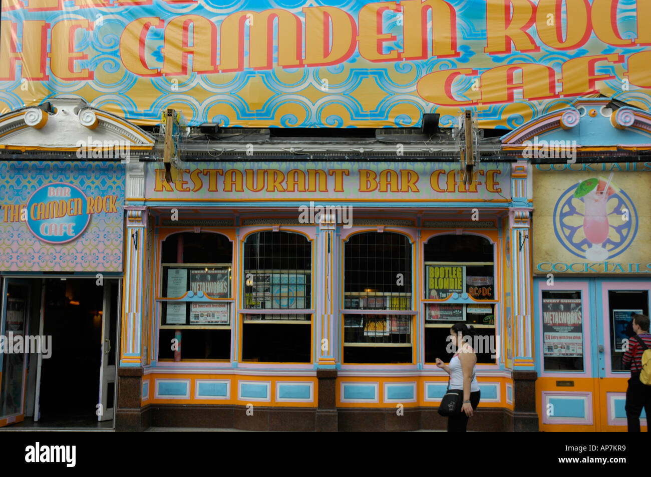 Die Camden Rock Cafe Chalk Farm Road Camden Town London England Stockfoto