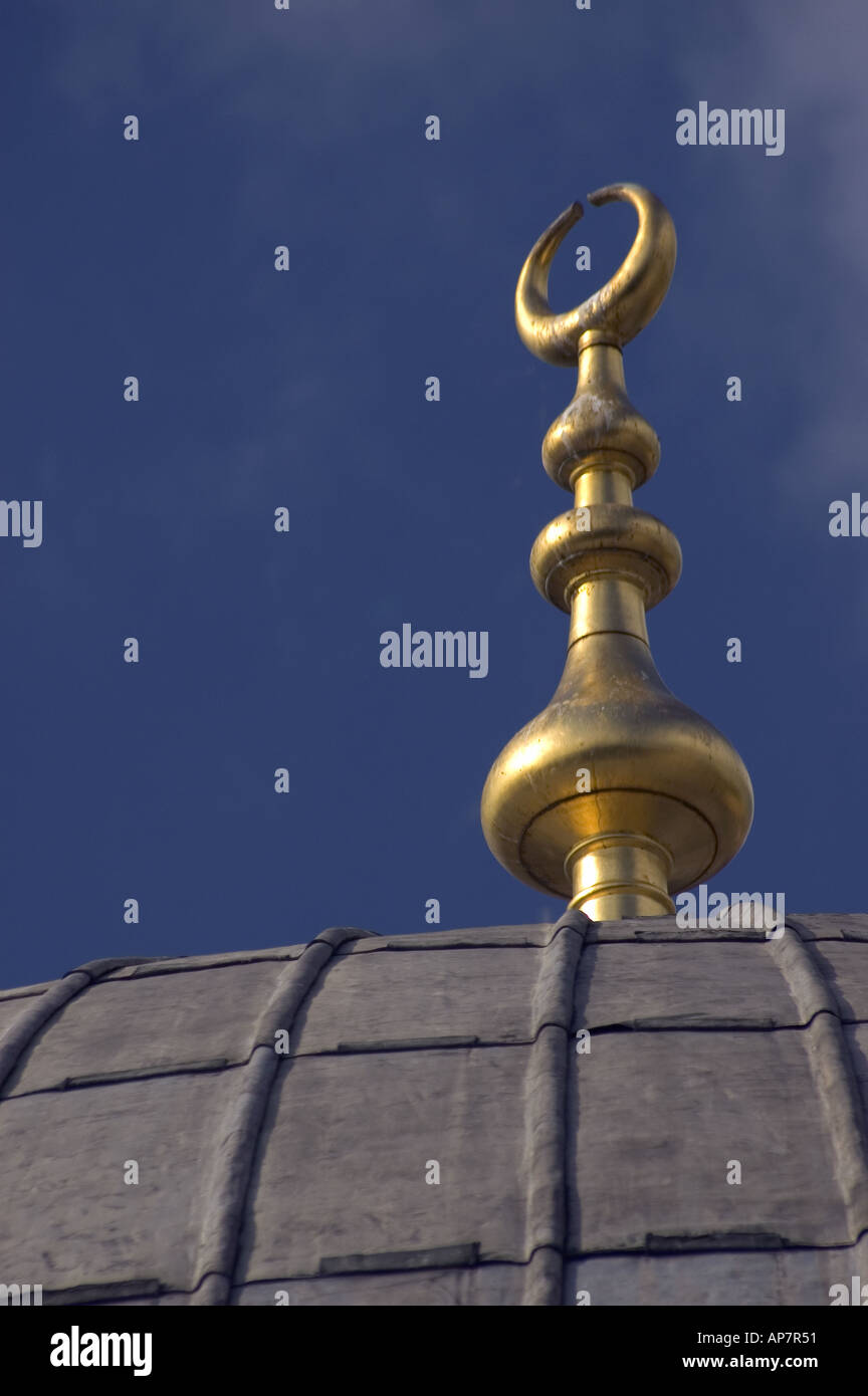 Spitze der Aya Sofya Kuppel in Istanbul Stockfoto