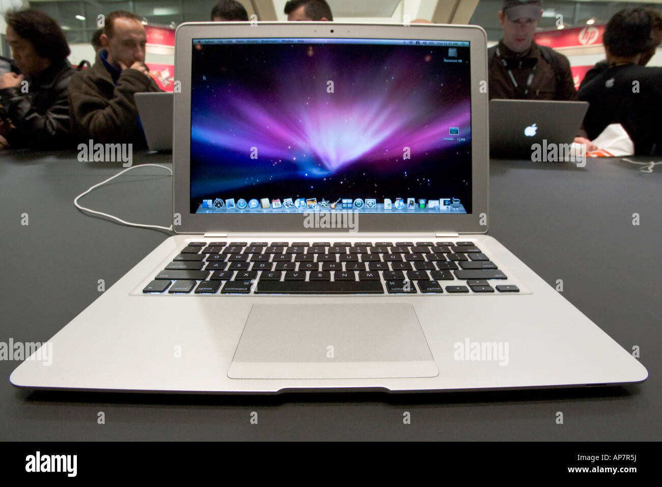 MacWorld 2008 MacBook Air Notebook Stockfoto