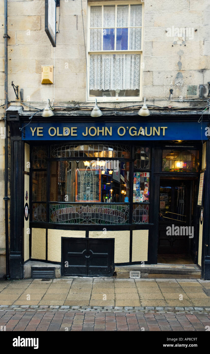 John O Gaunt Pub in Lancaster Stockfoto