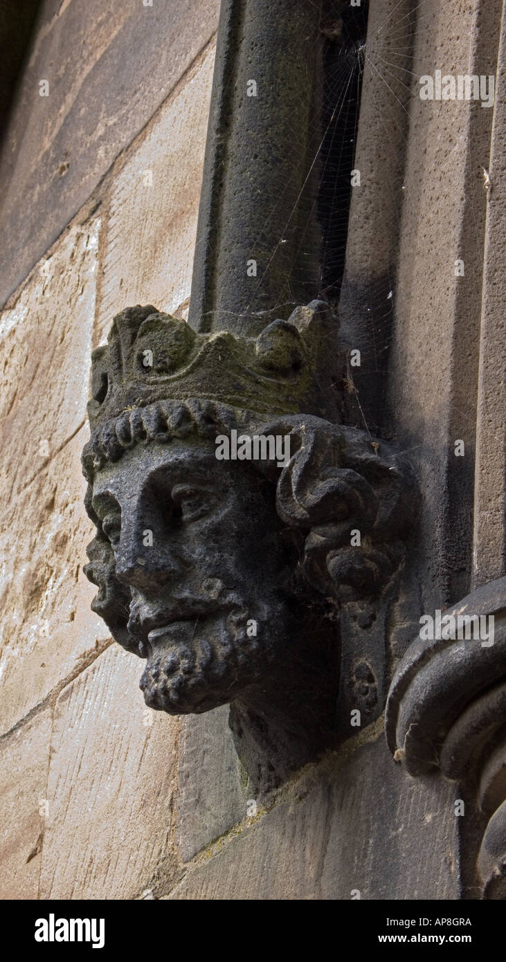 Leiter der ein König St Mary de Castro Leicester England UK Stockfoto