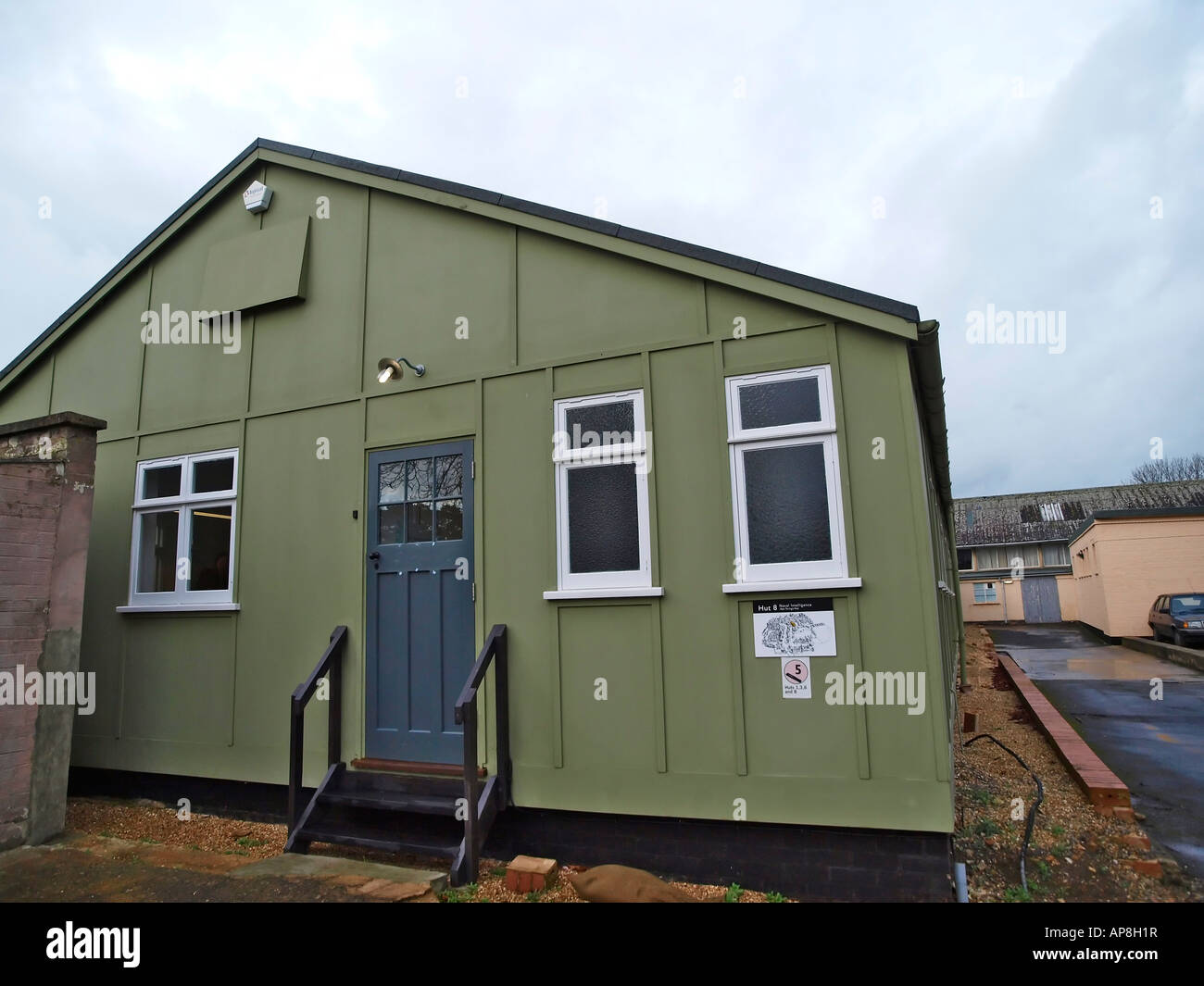 Hütte 8 Naval Intelligence, wo Alan Turing arbeitete, Bletchley Park, Bletchley, Milton Keynes, MK3 6EB Stockfoto