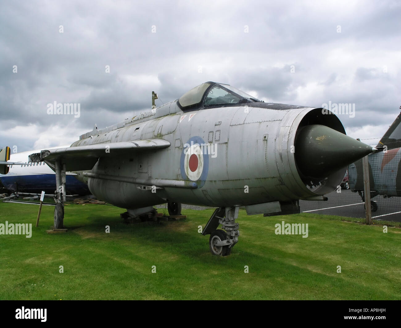 English Electric Lightning Abfangjäger in Dumfries und Galloway Aviation Museum Schottland UK Stockfoto
