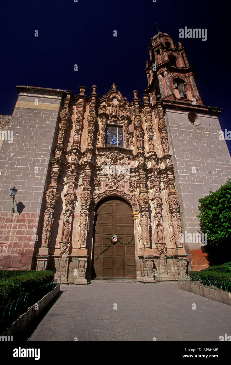 Die Kirche San Francisco, barocke Kirche, die römisch-katholische Kirche, Katholizismus, Stadt San Miguel de Allende, Guanajuato, Mexiko Stockfoto