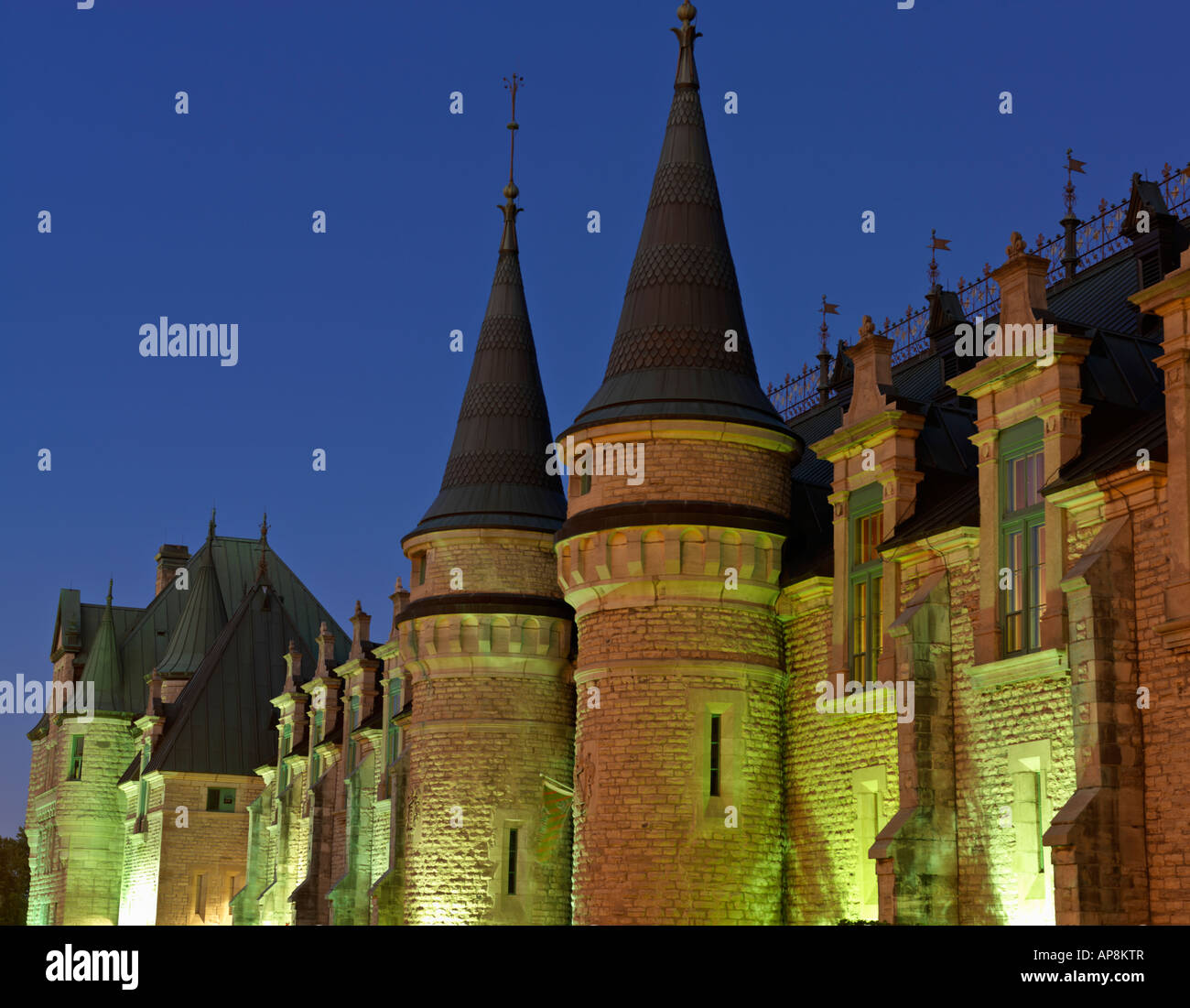 Kanada Quebec Quebec City Manege Militaire der Armory in der Abenddämmerung Stockfoto