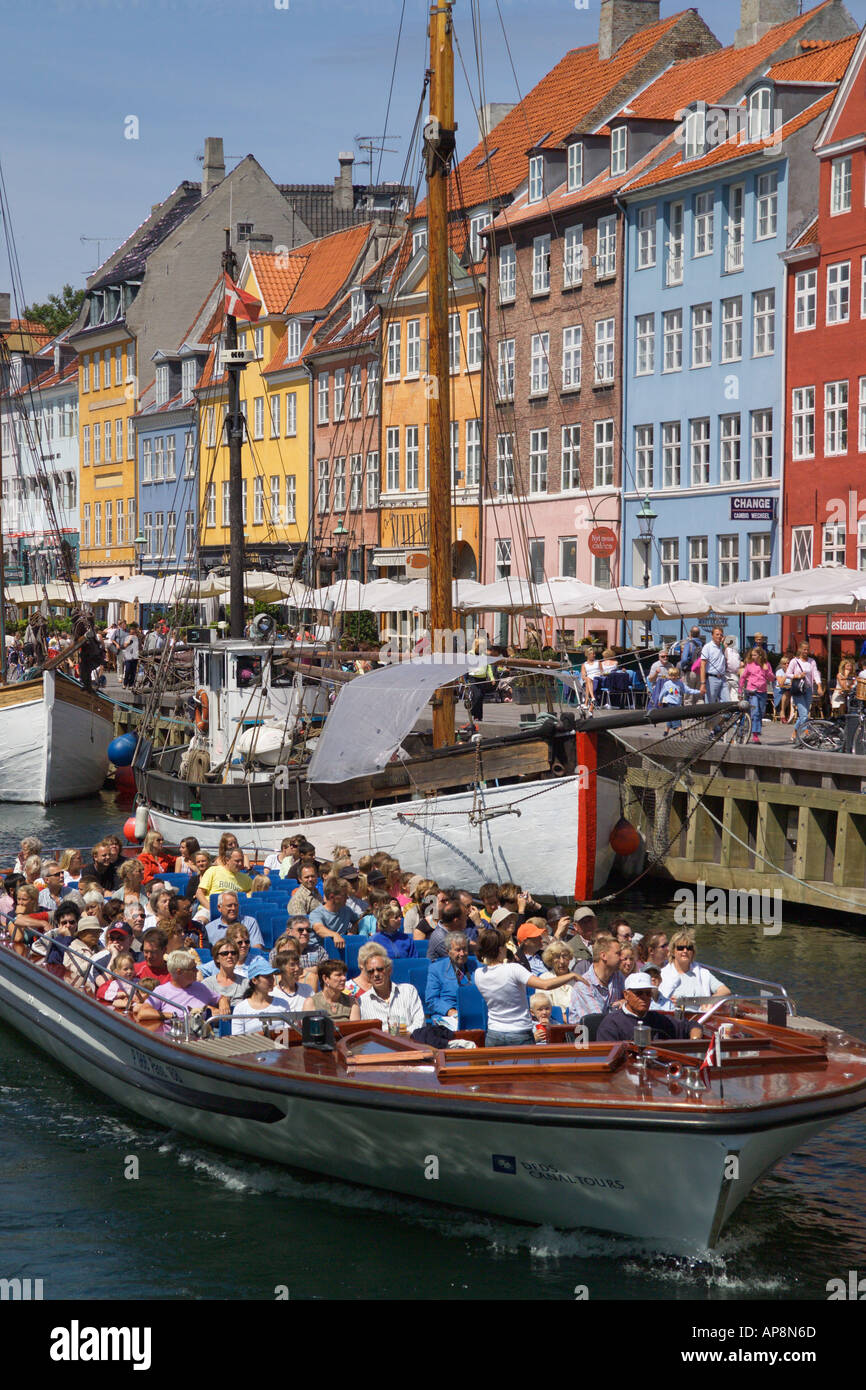 Nyhavn Kopenhagen Dänemark Stockfoto