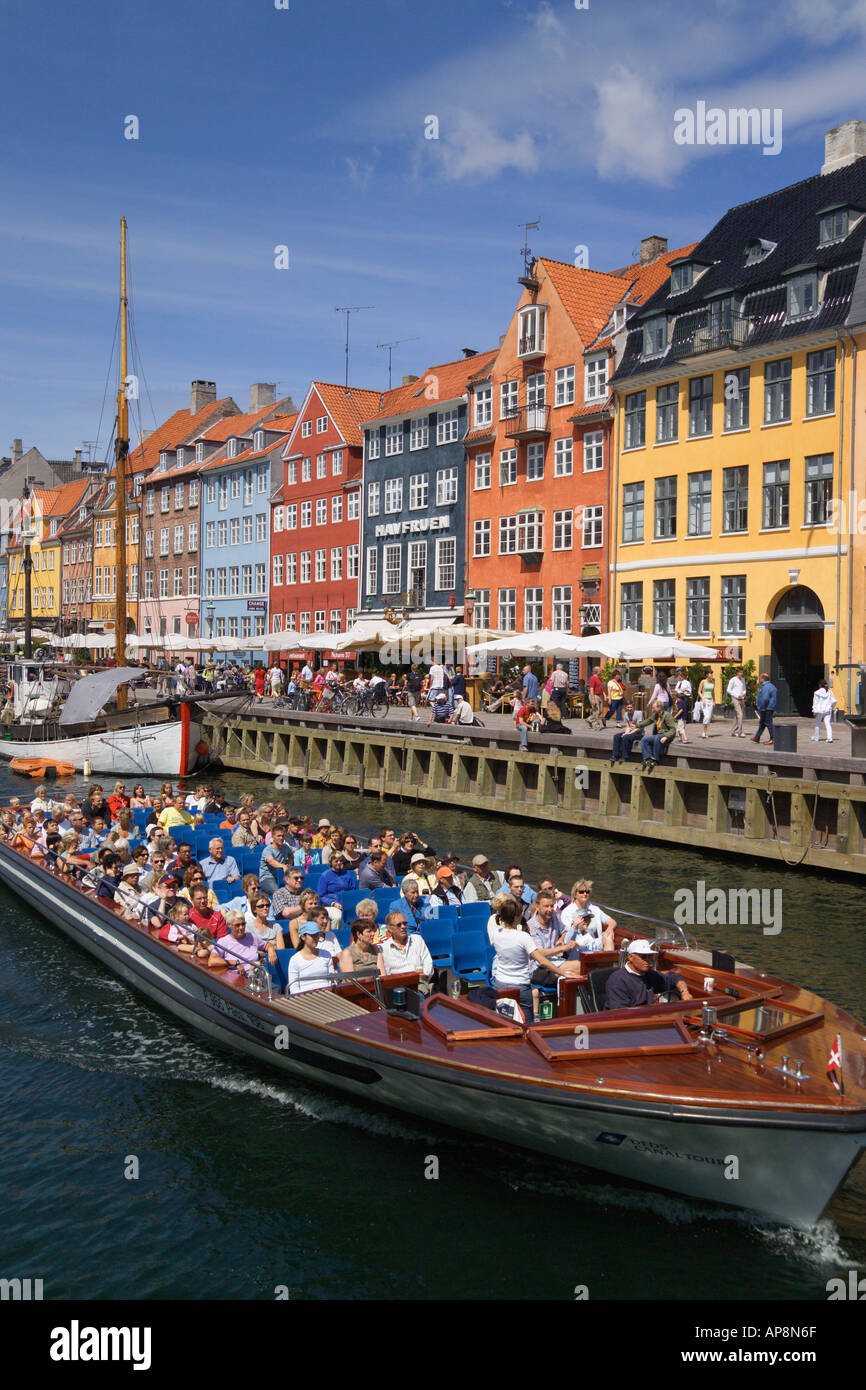 Nyhavn Kopenhagen Dänemark Stockfoto