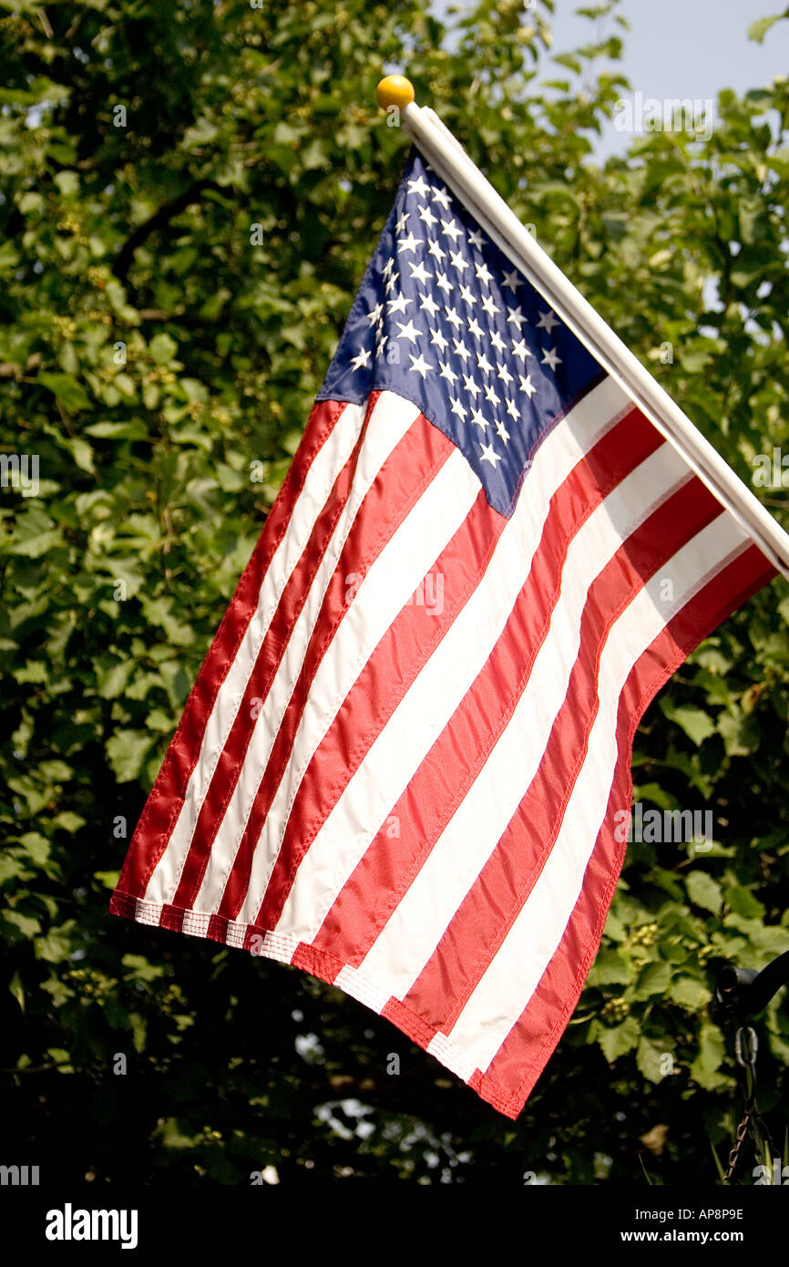Amerikanische Flagge, Unabhängigkeit National Historical Park Philadelphia Pennsylvania Stockfoto