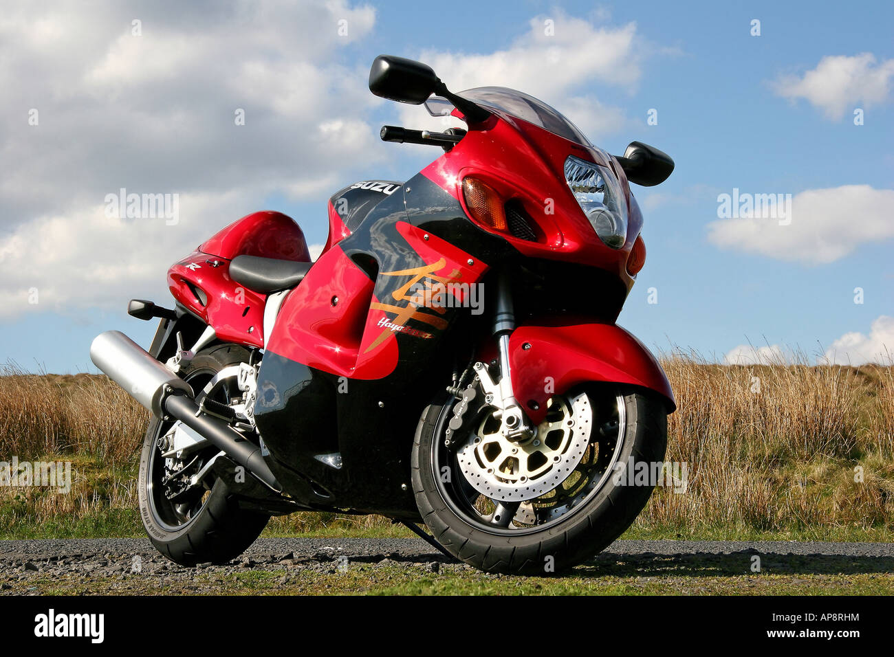 Hochleistungs-Motorrad Stockfoto