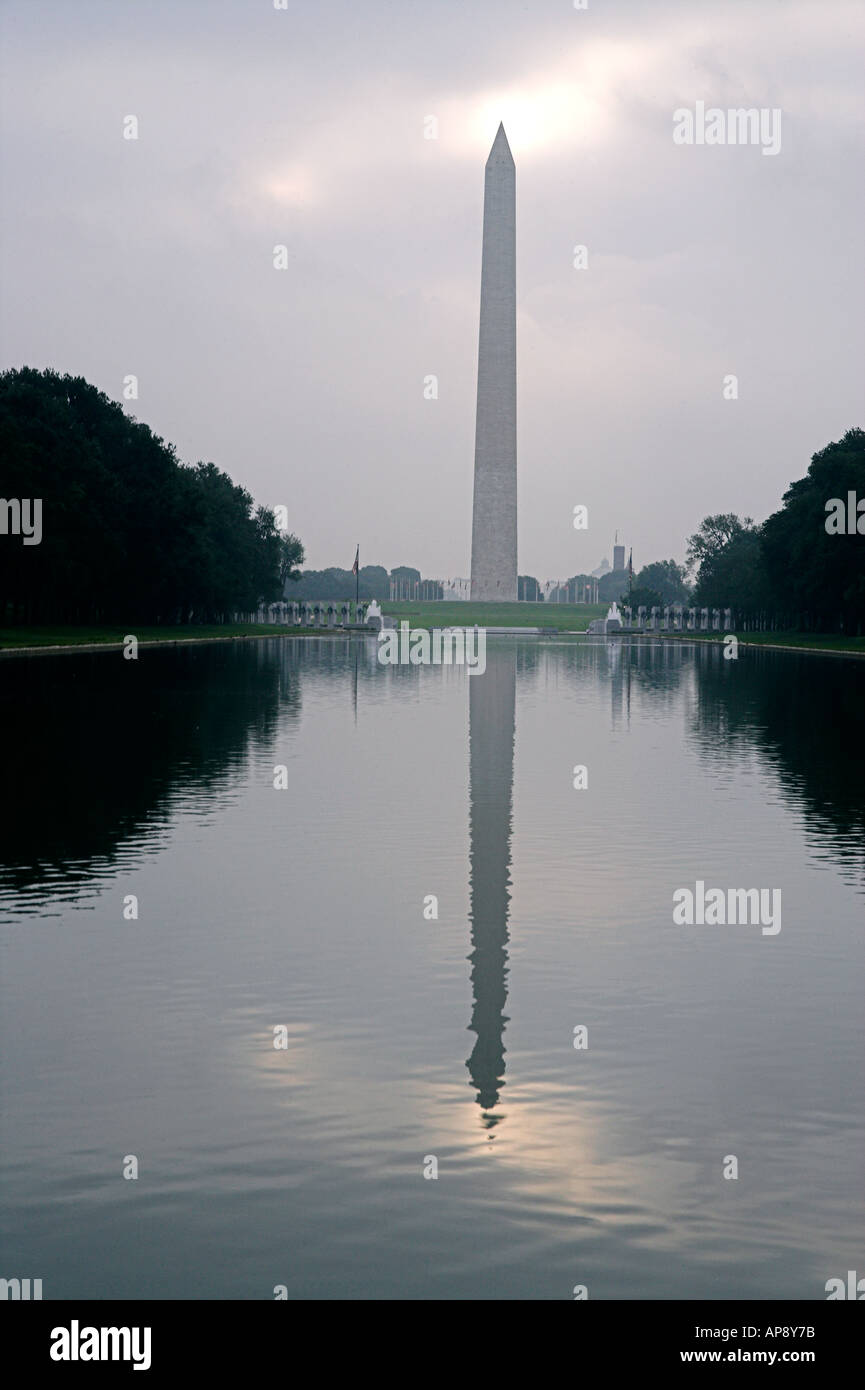 Washington Monument Reflexion Stockfoto