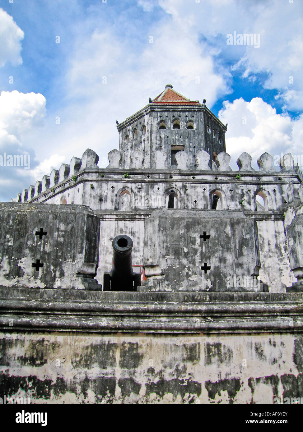 Phra Sumen Thai Fort Bangkok Thailand Stockfoto