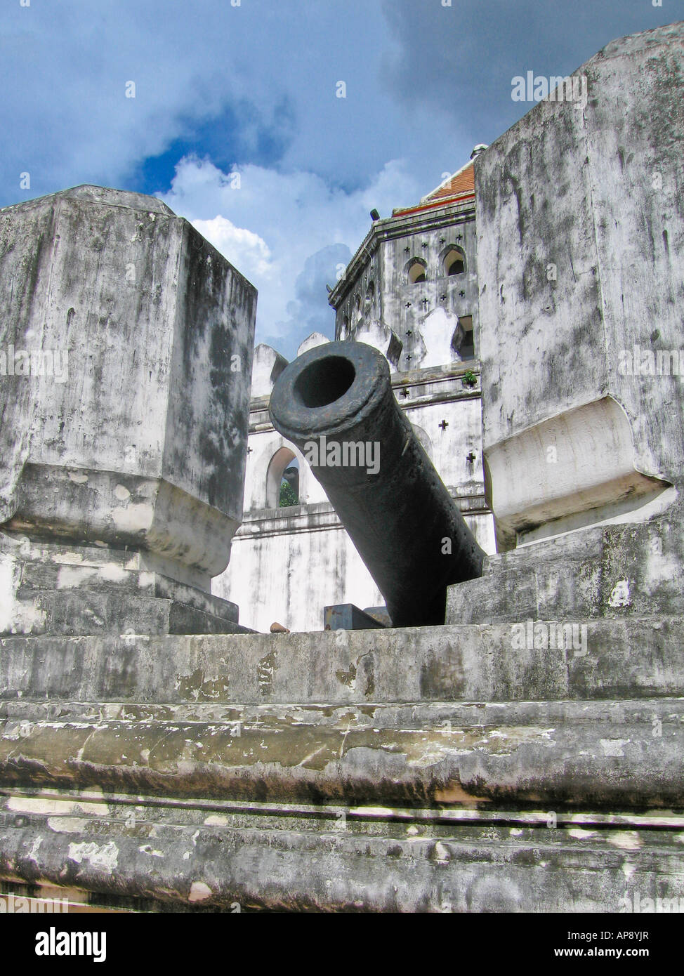 Phra Sumen Thai Fort Bangkok Thailand Stockfoto