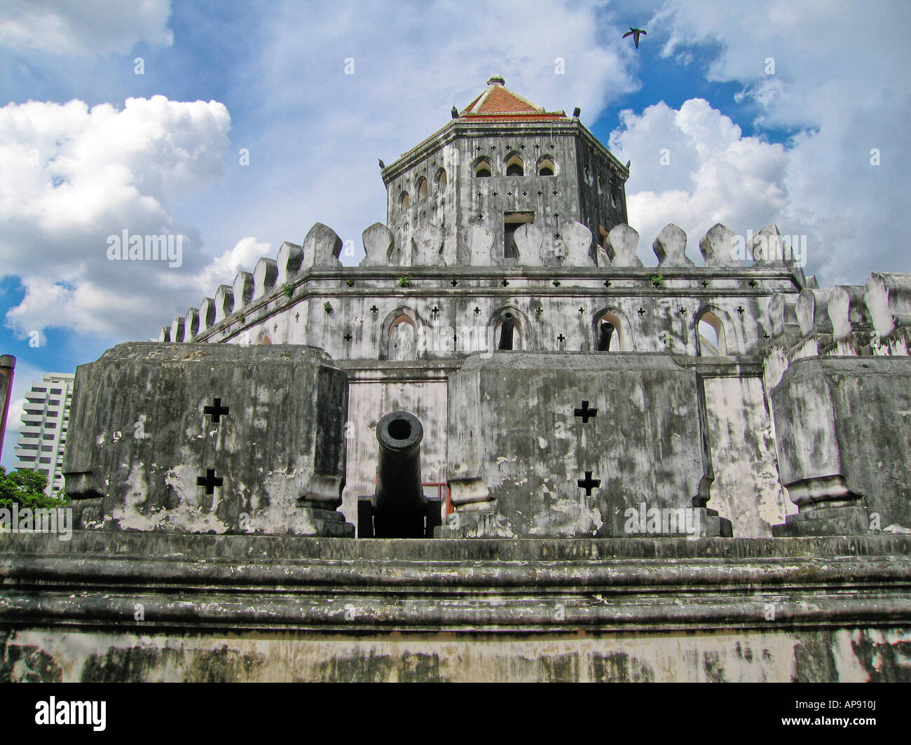Phra Sumen Thai Fort Bangkok Thailand Stockfoto