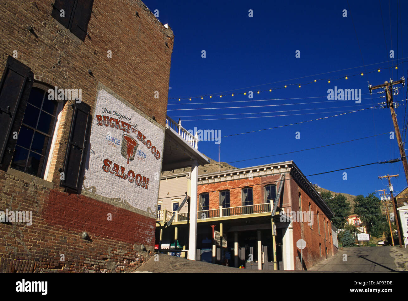 Nevada Virginia City Eimer Blut Saloon Stockfoto