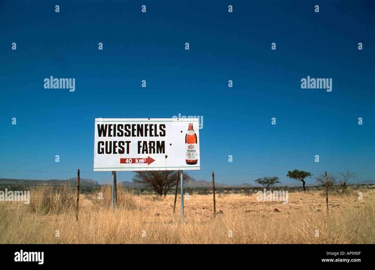 Gästefarm Namibia 2000 abonnieren Stockfoto