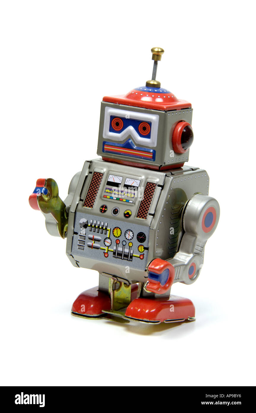 Zinn-Roboter Stockfoto