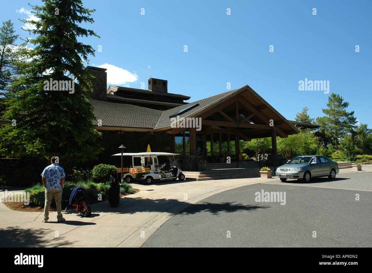 AJD50974, Sunriver/Bend oder Oregon, Sunriver Lodge Resort Stockfoto