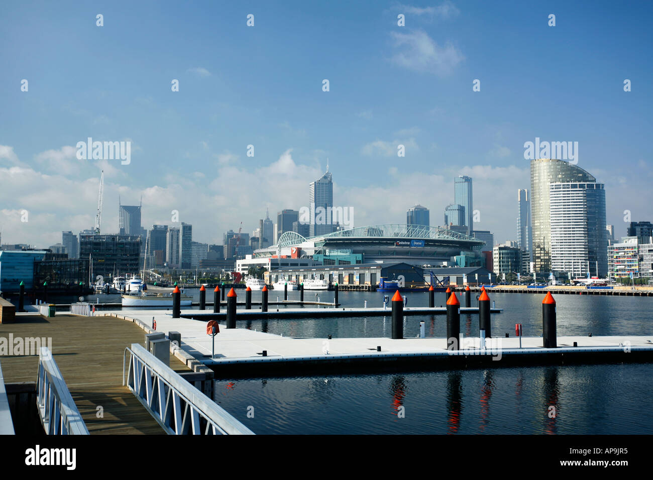 Melbourne Docklands Victoria Australien Stockfoto