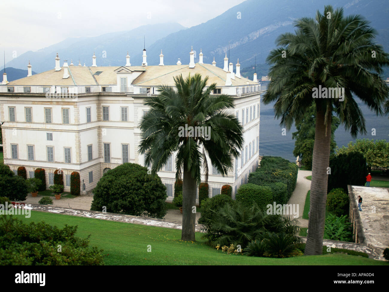 Aussenansicht der Villa Melzi d Eril in Bellagio am Comer See Italien Stockfoto
