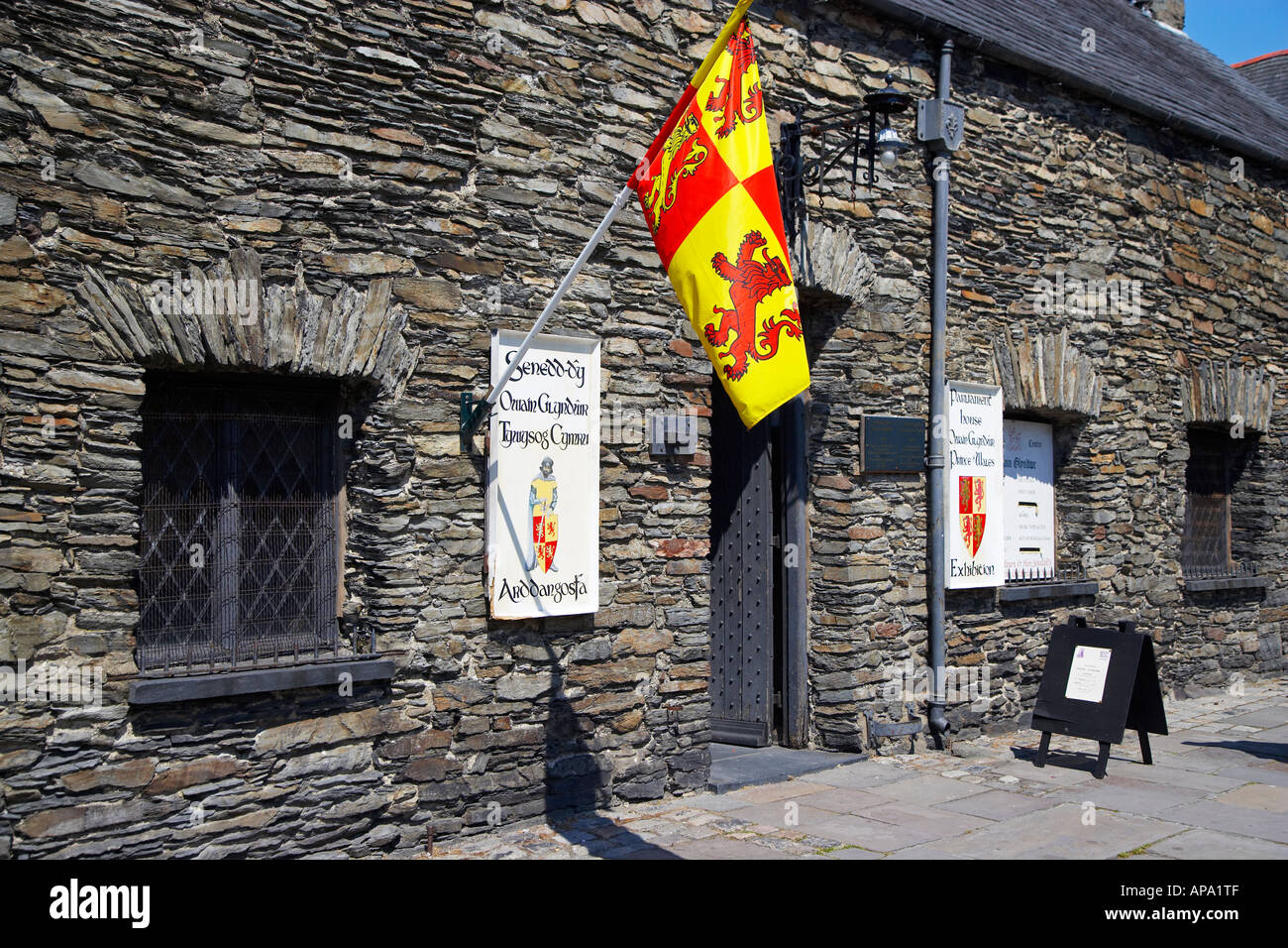 Parlament-Haus Senedd Dy von Owain Glyndwr, Machynlleth, Mid Wales, UK Stockfoto