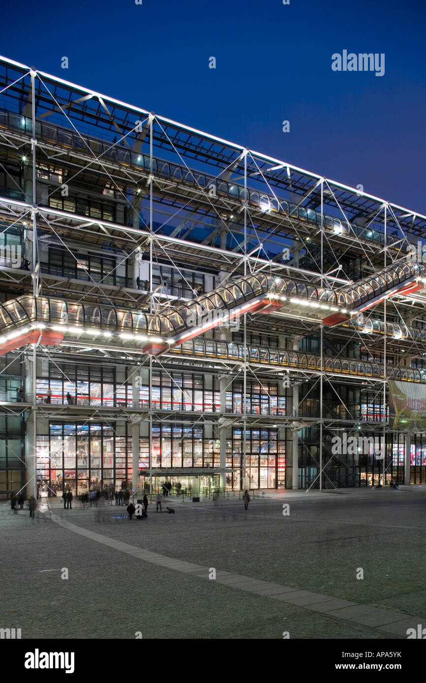 Centre Georges Pompidou. Paris. Frankreich. Stockfoto