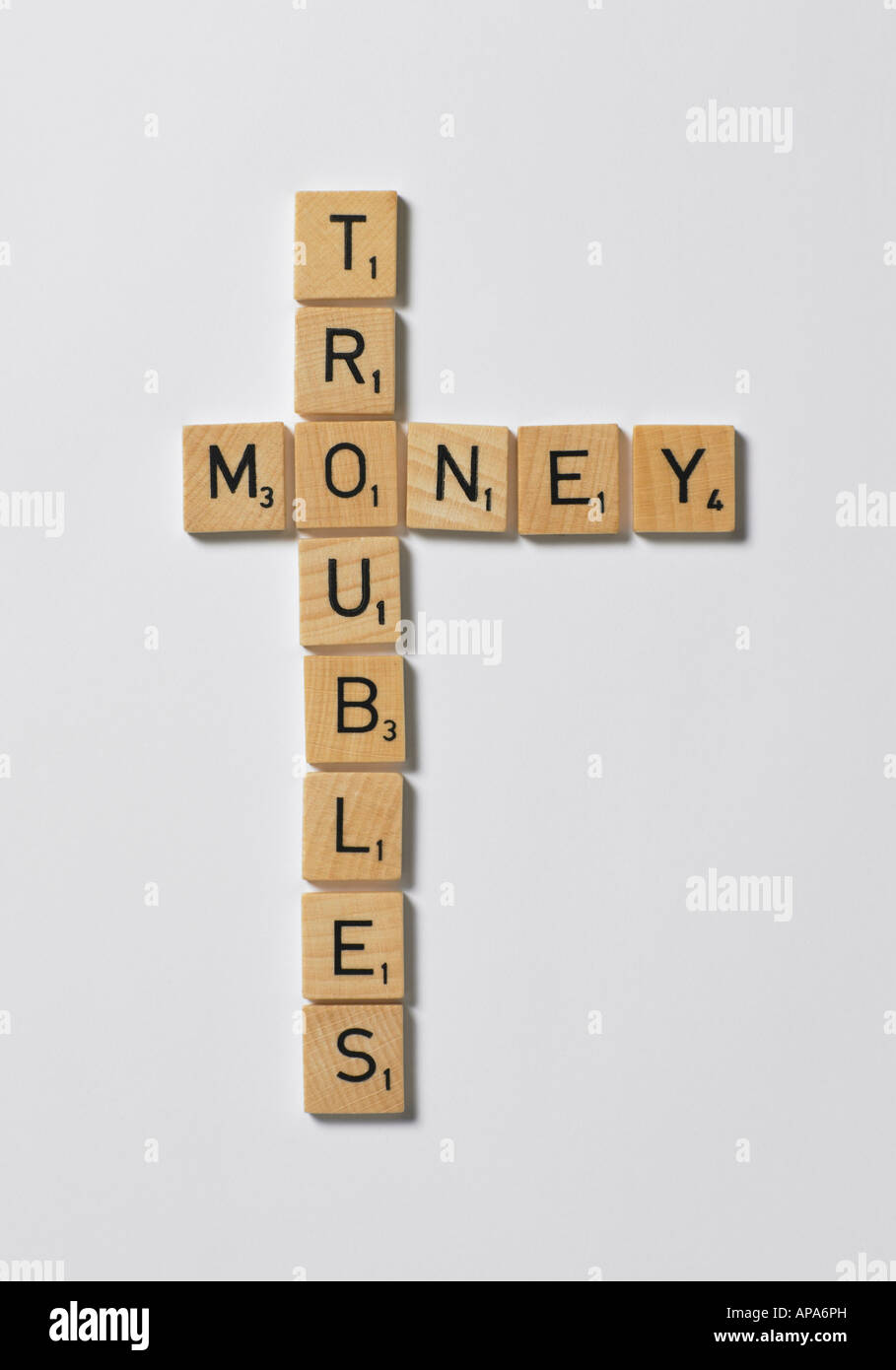 Scrabble-Buchstaben Stockfoto