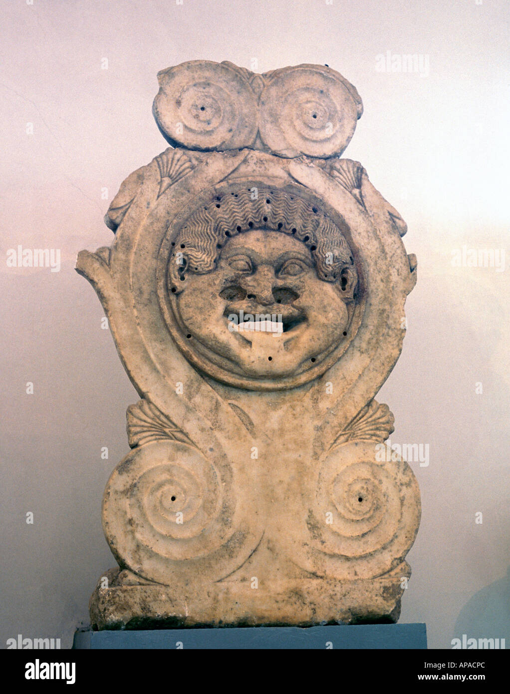 Gott Bes, Kyrene Museum, Libyen Stockfoto