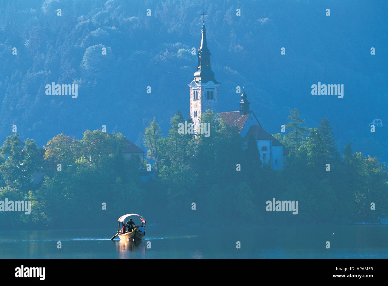 Bleder See Region Gorenjska Slowenien Stockfoto