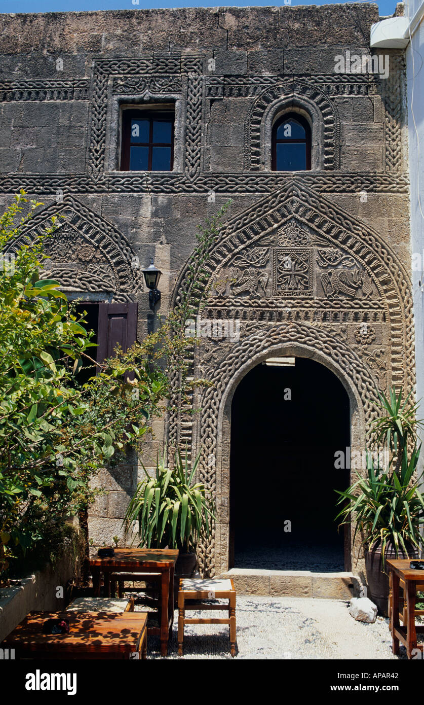 Traditional house lindos greece hellas Stockfotos und bilder Kaufen