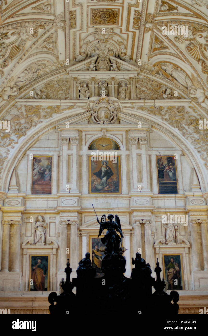 Spanien Andalusien Córdoba in der Mezquita-Kathedrale der West End-Chor Stockfoto