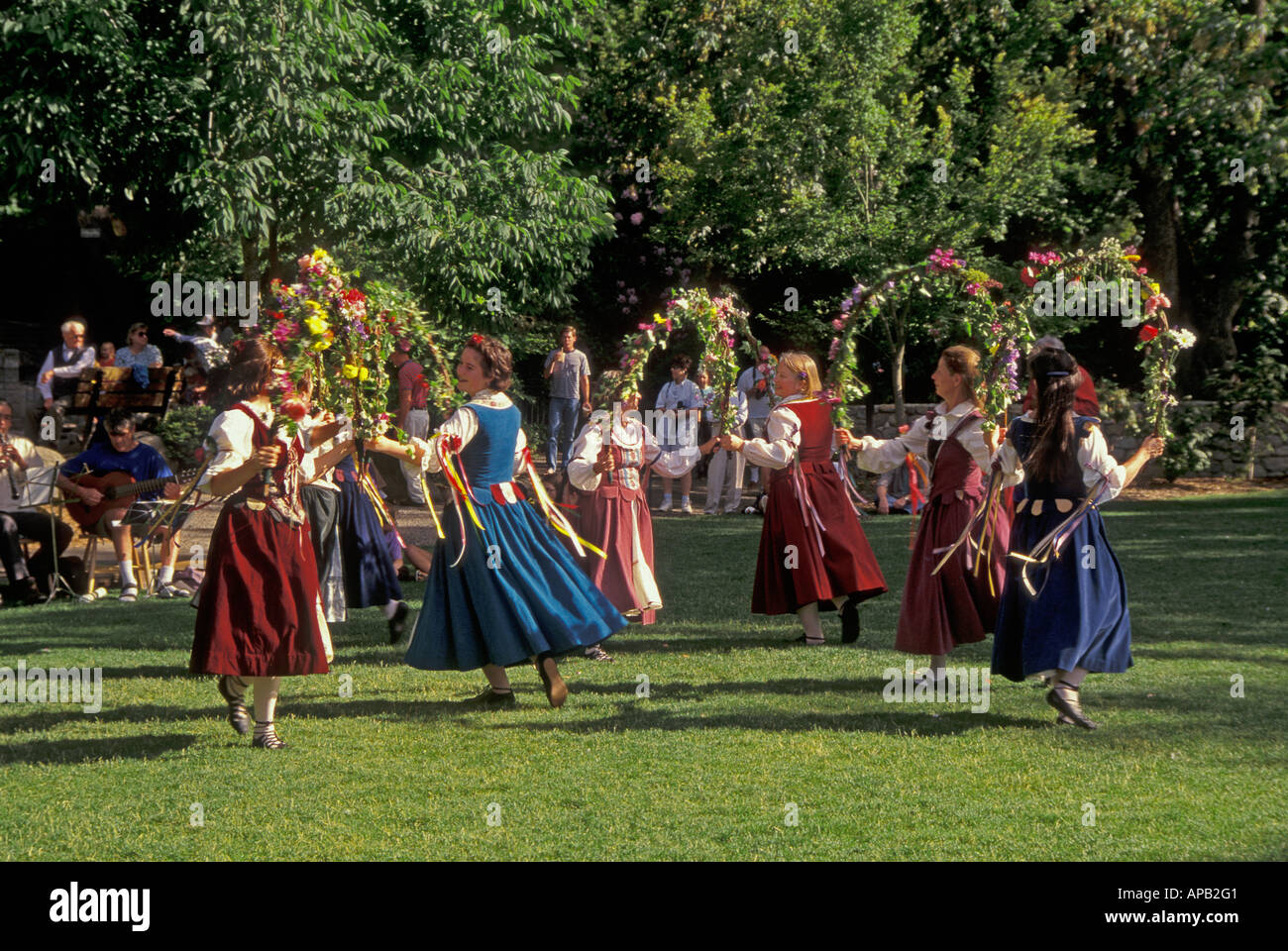 Tanz-Performance in Lithia Park Ashland Oregon Stockfoto