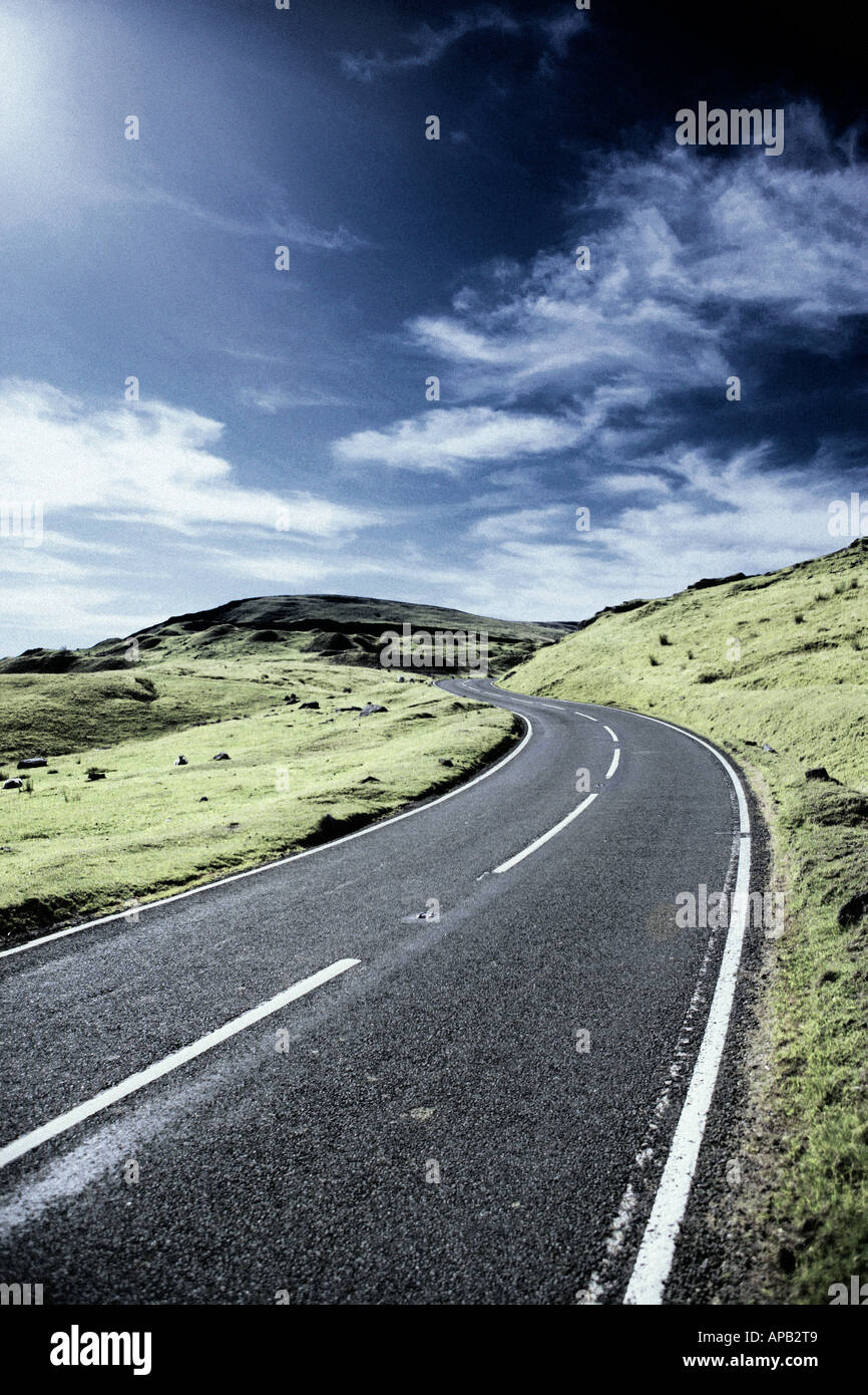 Eine Landschaft-Straße Stockfoto