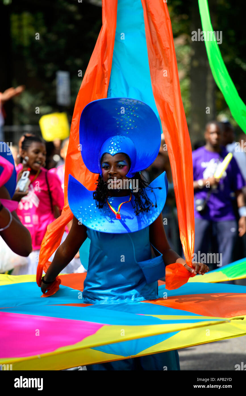 Notting Hill Carnival 2006, Kinder Day-Parade Stockfoto