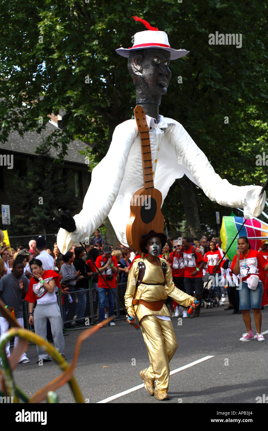 Notting Hill Carnival 2006, Kinder Day-Parade Stockfoto