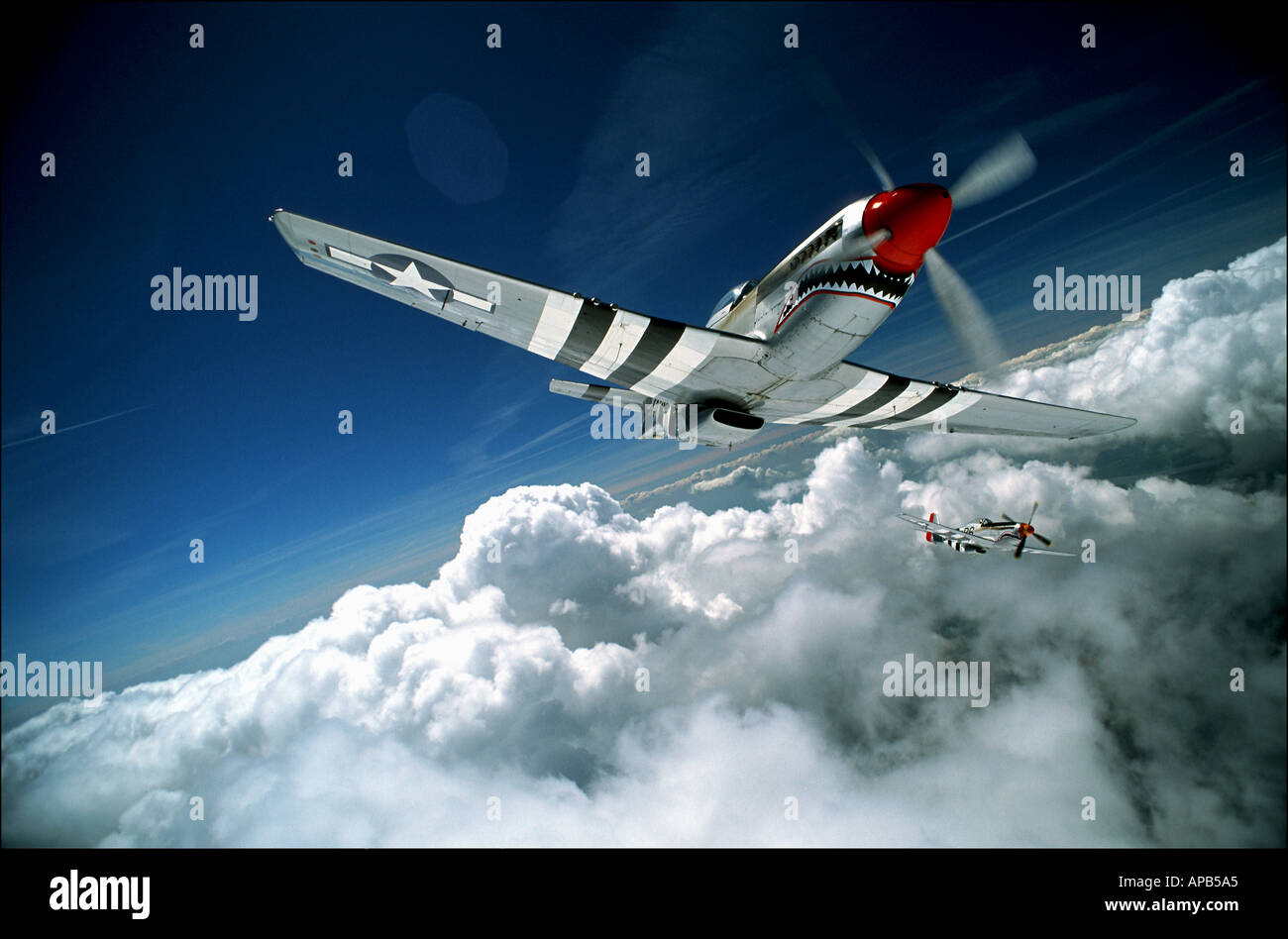 P51 Mustang Flugzeug Stockfoto